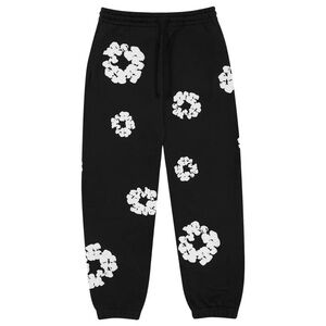 Black and White Denim Tears Sweatpants Size Medium